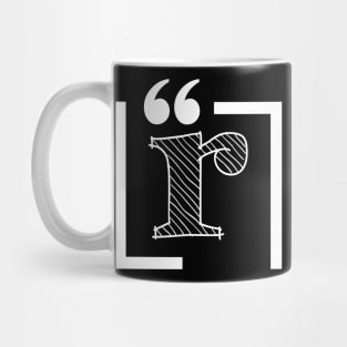 Letter R: Monogram Initial letter r Mug